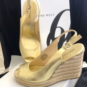 Summer wedges. Nine West Size 8M